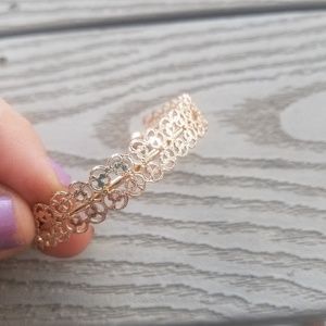 Vintage Copper Lace  Bracelet.